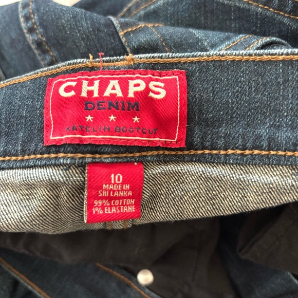 NWOT Chaps Denim Katelyn Bootcut Dark Wash Jeans SZ 10 - Picture 6 of 10